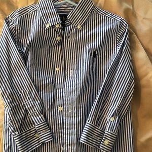 Boys long sleeve button down polo